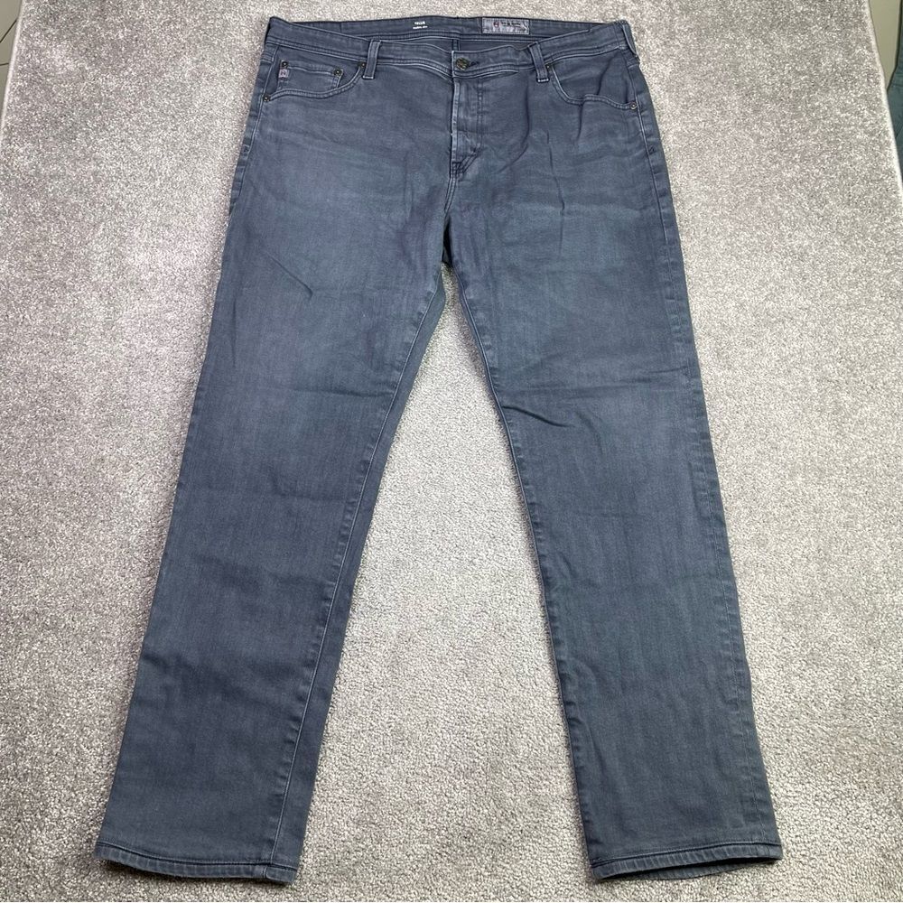 Ag Adriano Goldschmied Tellis Pants Men’s 40X31 Gray Modern Slim Chino Mid-Rise